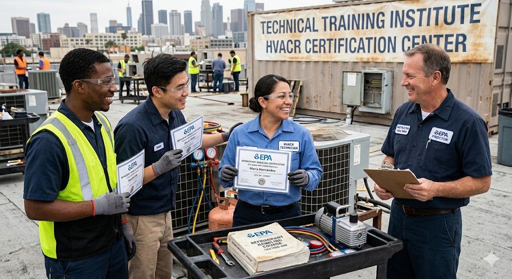 HVAC refrigerant handling certification