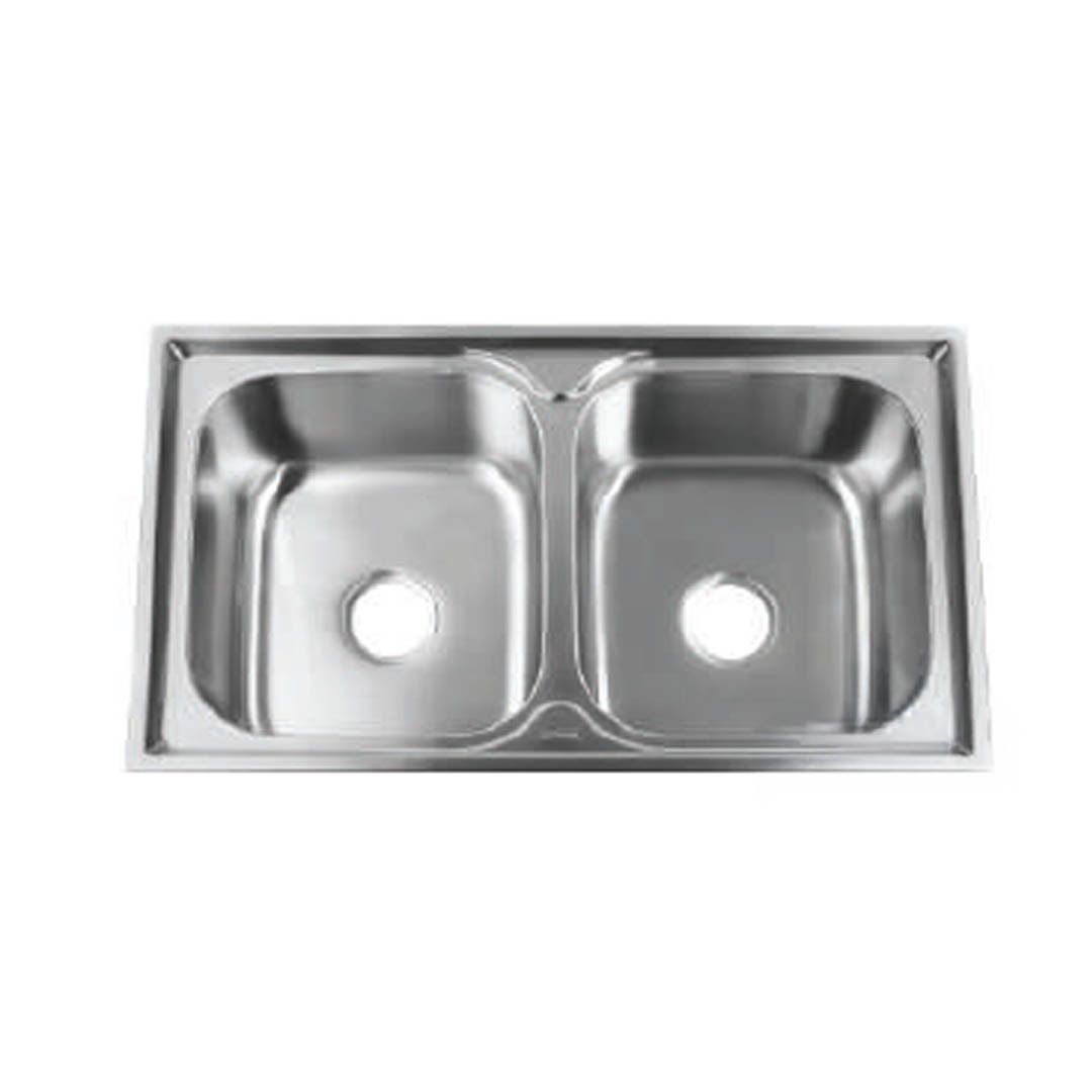 Double Bowl Sink #KS-SL-D8550-SS