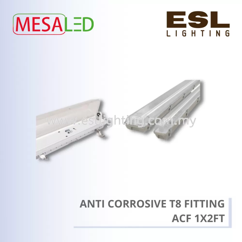 MESALED ANTI CORROSIVE T8 FITTING - ACF 1X2FT IP65