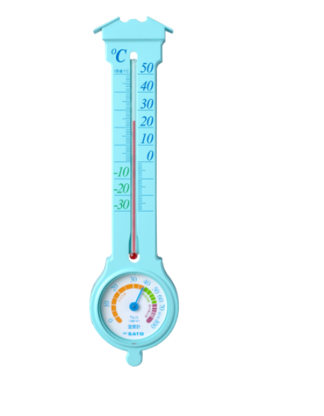 SK SATO No.1031-20  Thermohygrometer Miluno EX (Light Blue)
