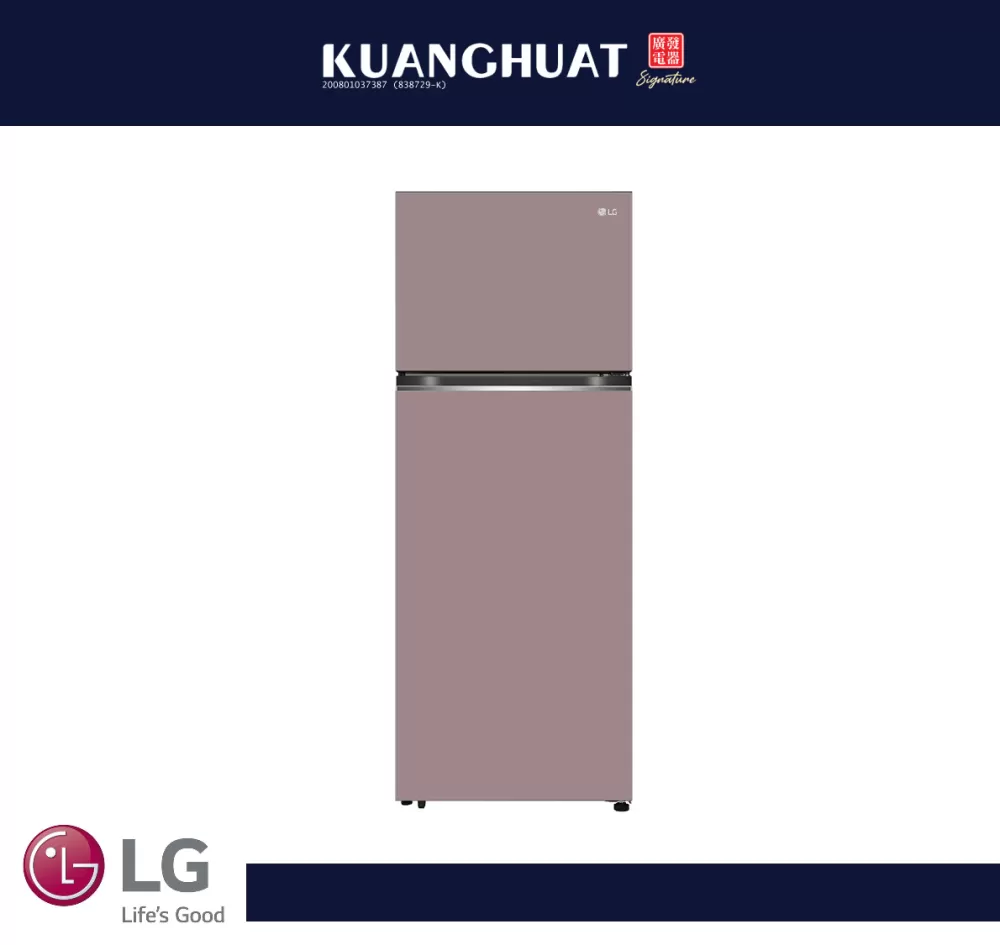 LG 493L Top Freezer Fridge in Clay Pink Finish GN-B452PPFK