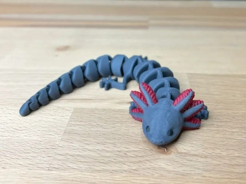 3D Printed Articulated Axolotl