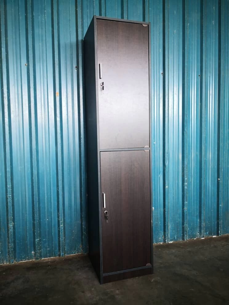 2 Compartment Wooden Locker | Loker Almari 2 Pintu Kayu | Loker Asrama Kayu Sekolah Kilang Asrama | Pembekal perabot Asrama Loker Kayu | Hostel Furniture Supplier | Cheras | KL | Klang | Batu Kawan | Ipoh | Kuala Kangsar