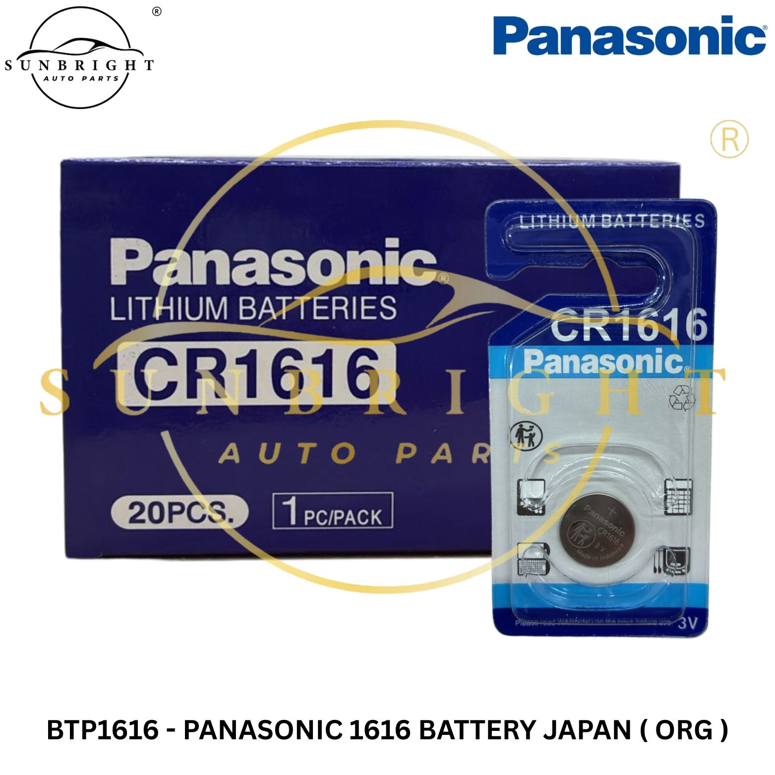 BTP1616 - PANASONIC 1616 BATTERY JAPAN ( ORG )