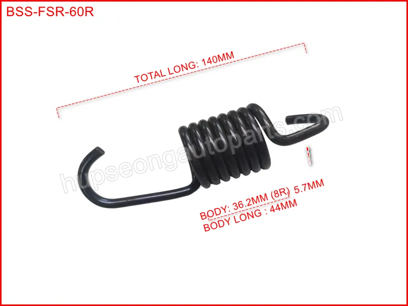 ISUZU LORRY FSR 1-09583167-0 REAR BRAKE SHOE SPRING #60=SINGLETL140MM (BSS-FSR-60R)