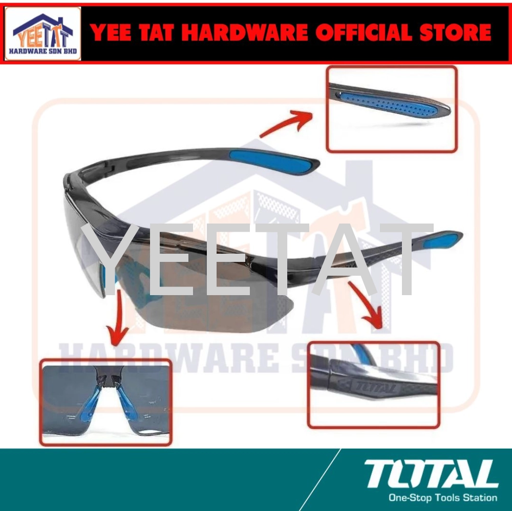 [ TOTAL ] TSP306 SAFETY GOGGLES LEVEL 9 SHADE Polycarbonate Made