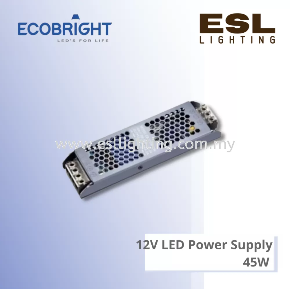 ECOBRIGHT 12V LED Power Supply 45W - EB-PSS-45-12