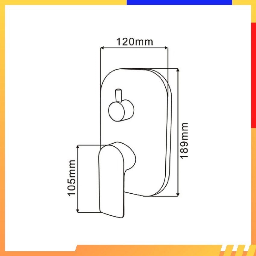 SORENTO BATHROOM SHOWER MIXER TAP SRTWT6852-GY Concealed Bath & Shower Mixer 