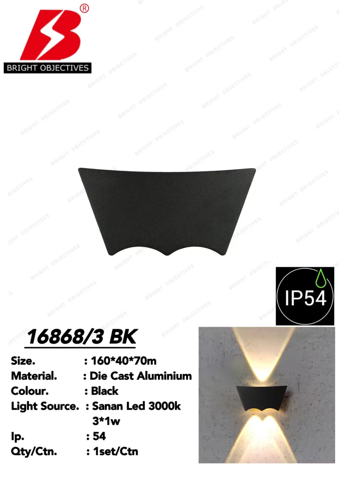 OUTDOOR LED WALL LAMP LIGHT - 16868