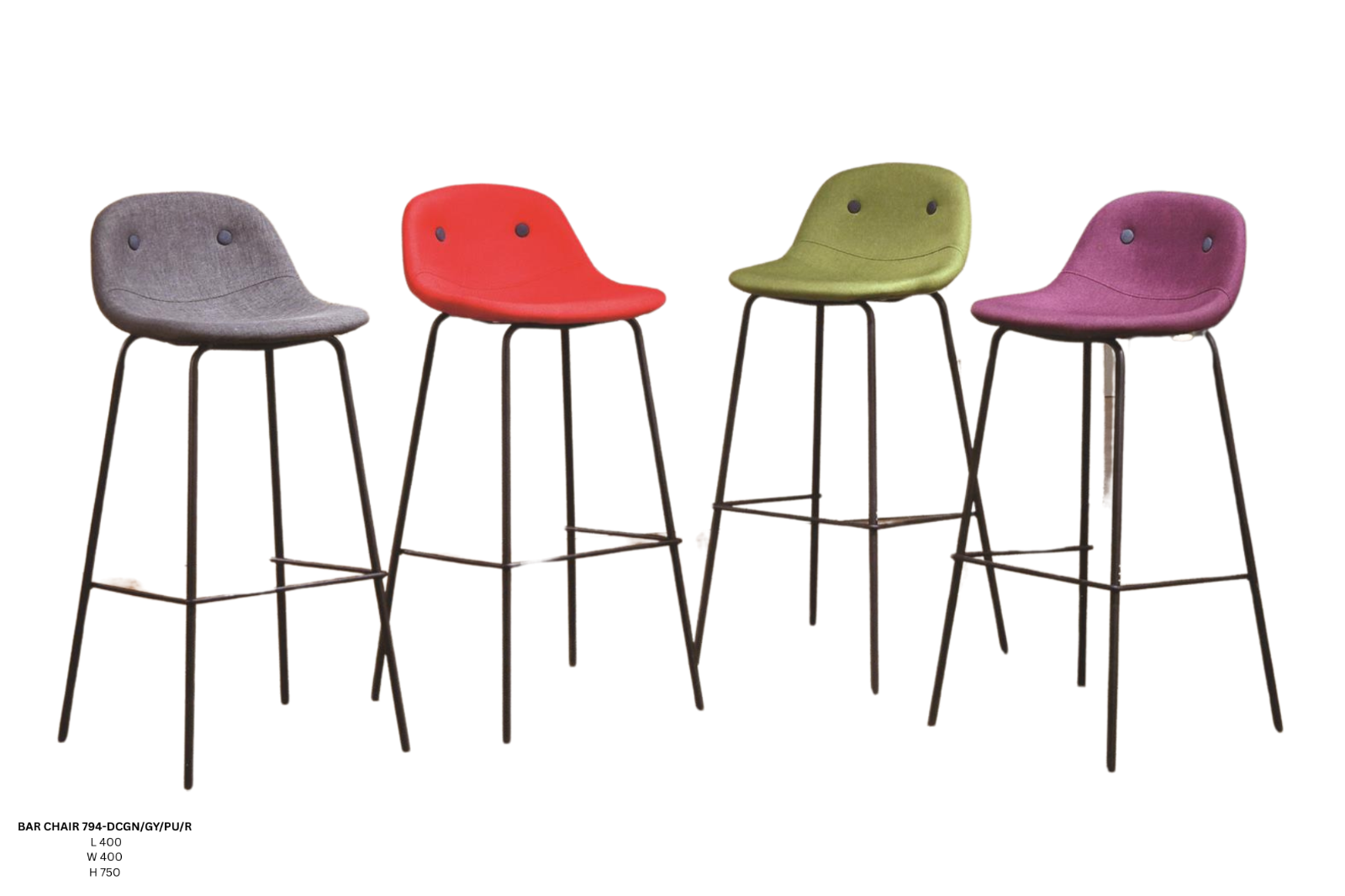 BAR CHAIR YG-794-DCGN/GY/PU/R