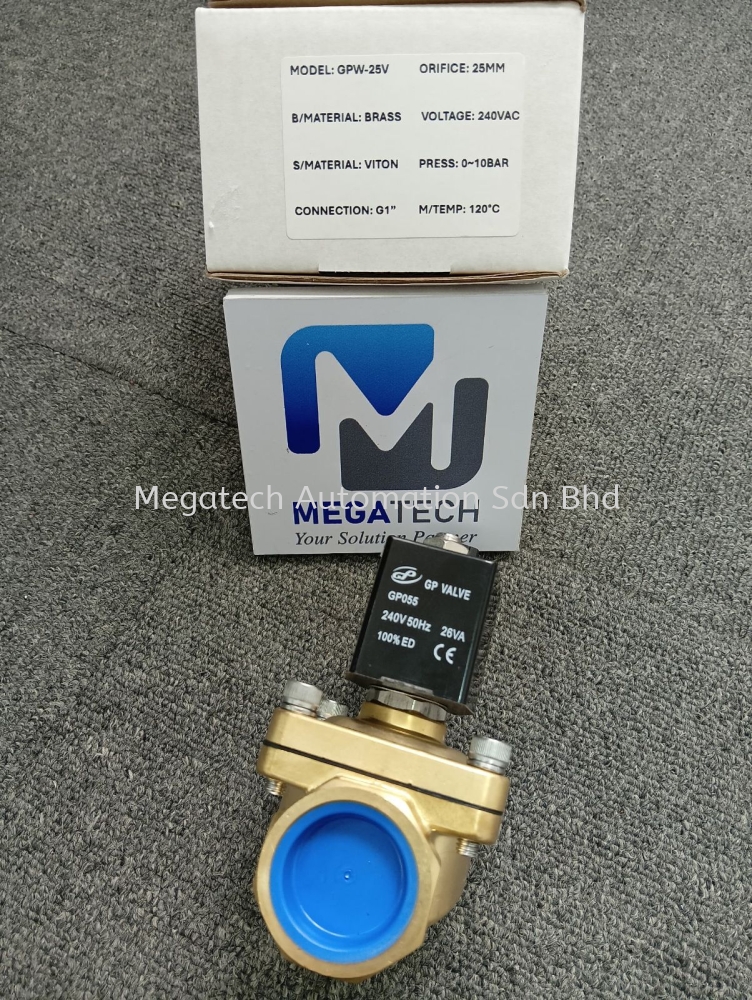 GP VALVE GPW-25, 2/2WAY BRASS, 1