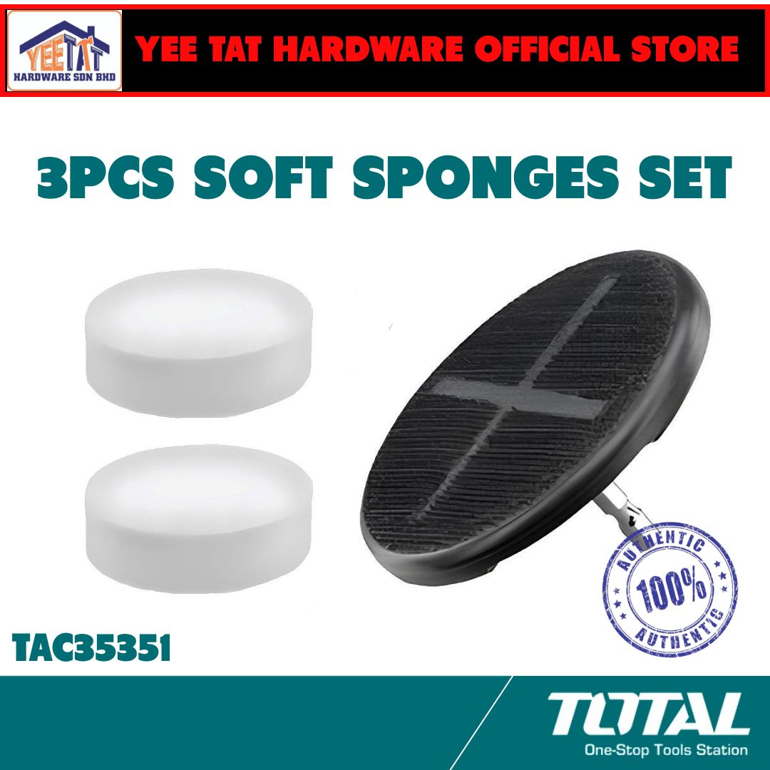 [ TOTAL ] TAC35351 3pcs Soft Sponges Set