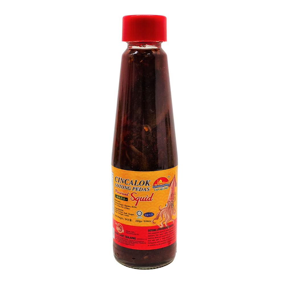 Cap Kelong Cincalok Sotong Pedas / Spicy Preserved Squid 250g