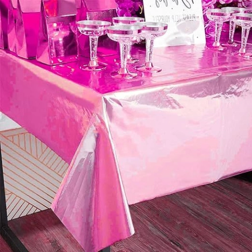 Foil Plastic Table Cover - Magenta (P-FTC-MA)