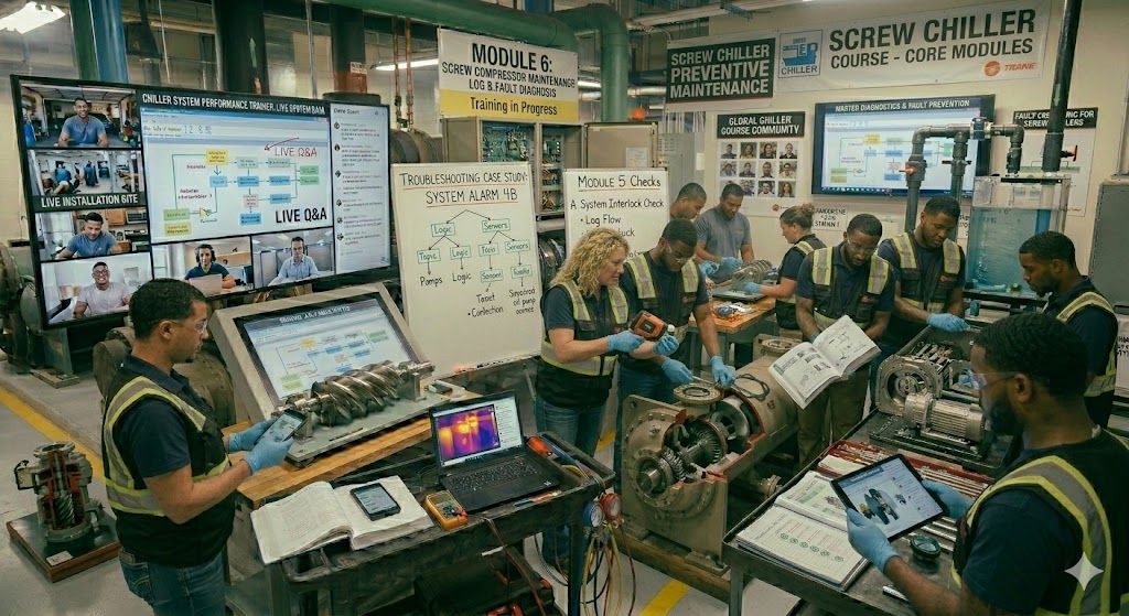 Screw chiller preventive maintenance course