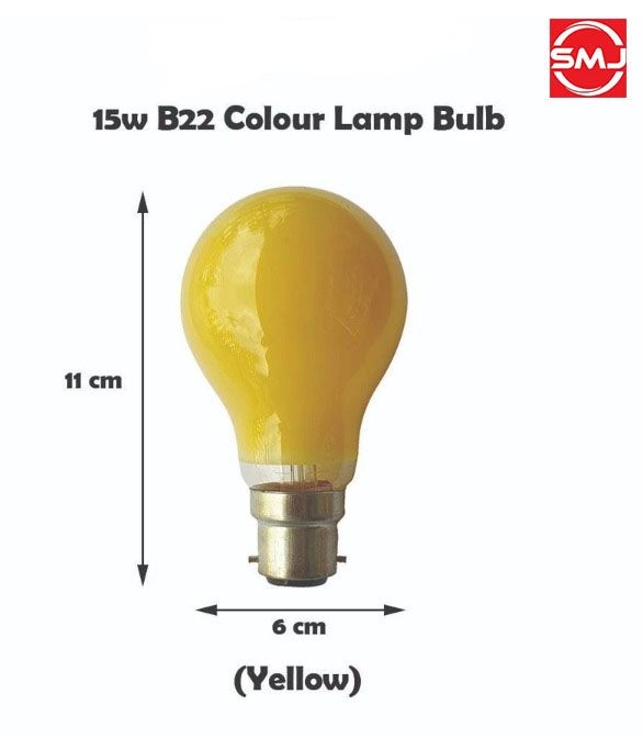 LKH 15W B22 Color Bulb (Yellow) LAMP/ BULB / STICK / TUBE/ LIGHT ...