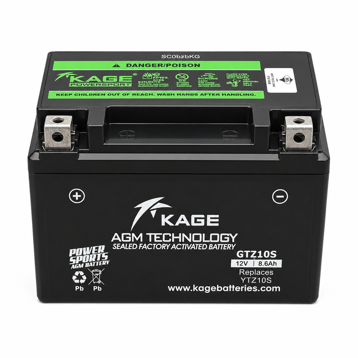 YTZ10S KAGE - Bateri KTM DUKE 690/TMAX R1 R6/MT MT07 MT09/CB500/CBR 650F/VULCAN S/TRACER/NINJA