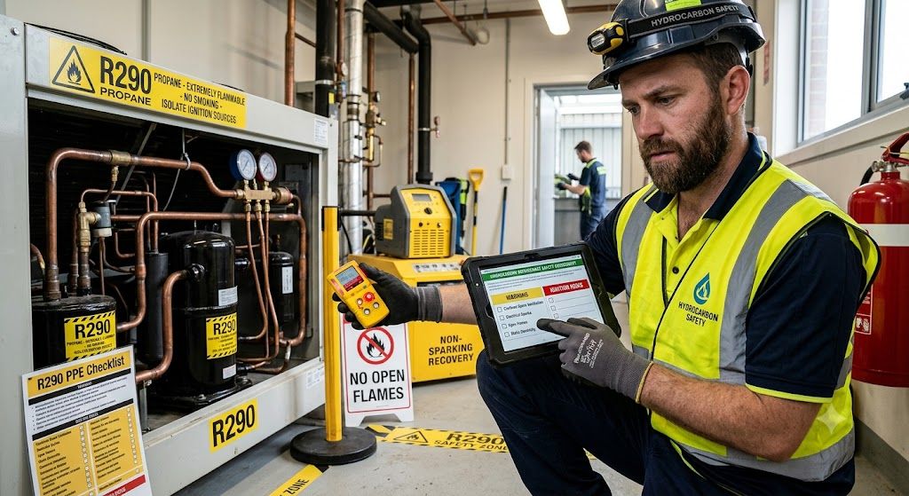 R290 flammable refrigerant safety assessment