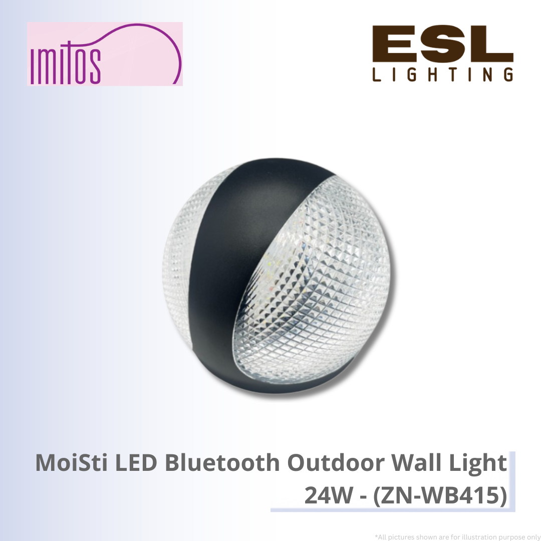 IMITOS MoiSti LED Bluetooth Outdoor Wall Light 24W - ZN-WB415 IP65
