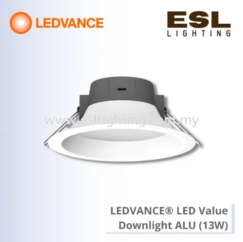 LEDVANCE LED Value Downlight ALU 13W 6" - 4058075381735 / 4058075381759 / 4058075381773