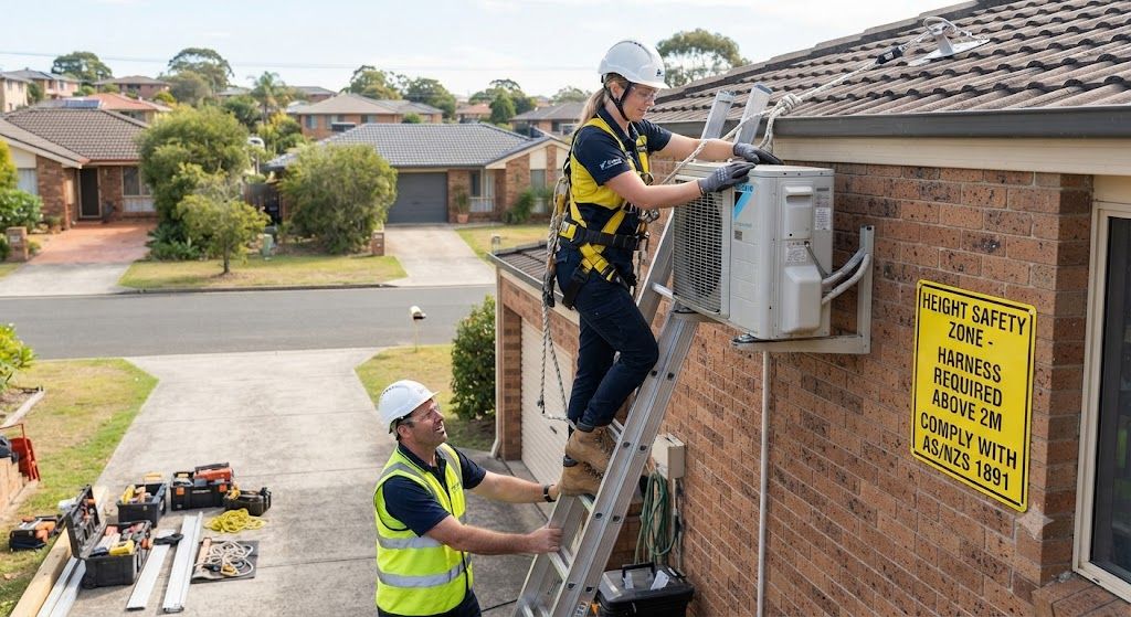 HVAC technician fall protection requirements