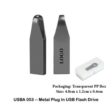 USBA053 -- Metal Plug In USB Flash Drive