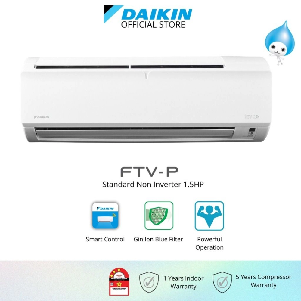 DAIKIN Standard Non Inverter Air Conditioner 1.5HP Kuala Lumpur (KL),  Malaysia Air Conditioner Service, Specialist, Supplier | TCT AIRCOND  SUPPLIES SDN BHD