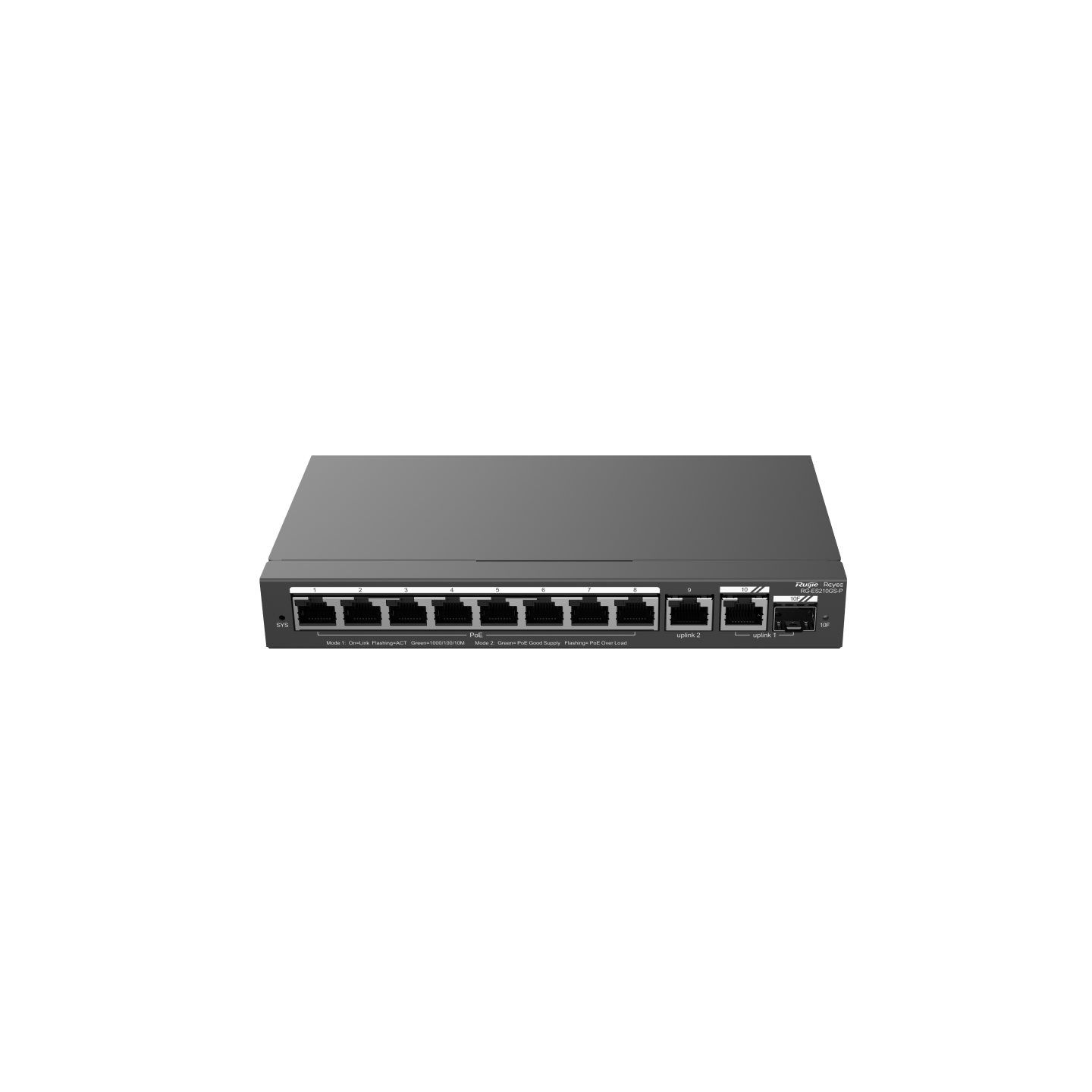 Ruijie - RG-ES210GS-P （10-Port Gigabit Smart Cloud Managed PoE Switch）