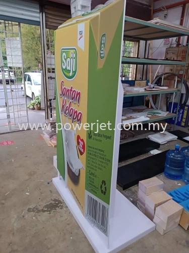 Custom Made FoamBoard Display about coconut milk 