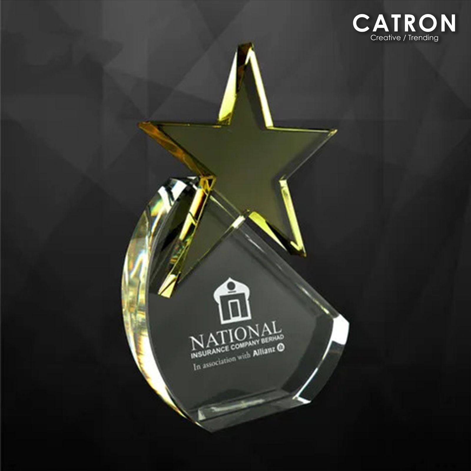 9052 - CRYSTAL TROPHY