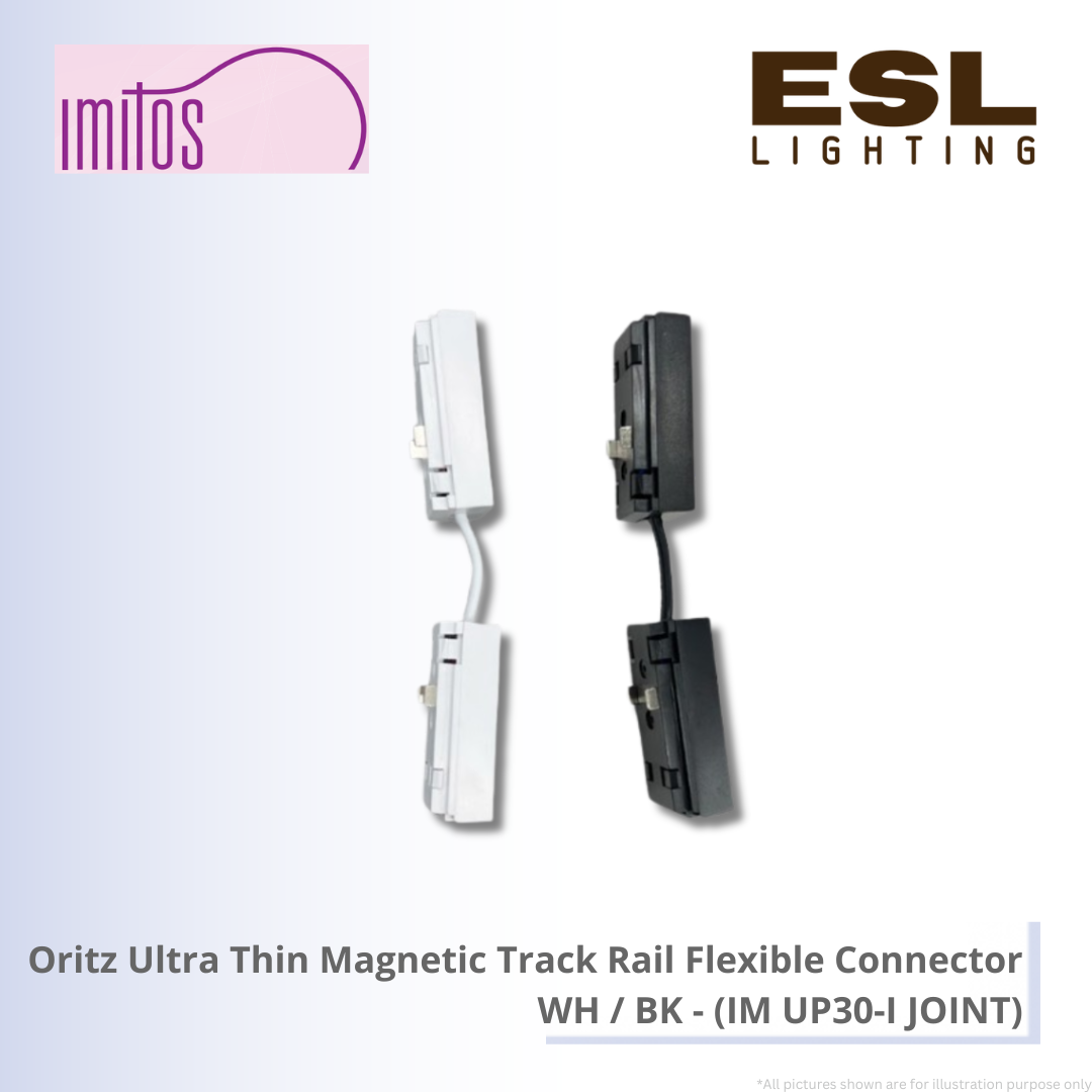 IMITOS Oritz Ultra Thin Magnetic Track Rail Flexible Connector WH / BK - IM UP30-I JOINT