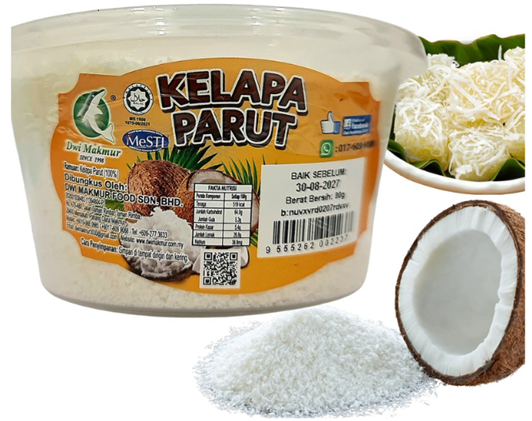 Desiccated Coconut 80 Grams RM2.75 X 6 Units C.Dwi Makmur