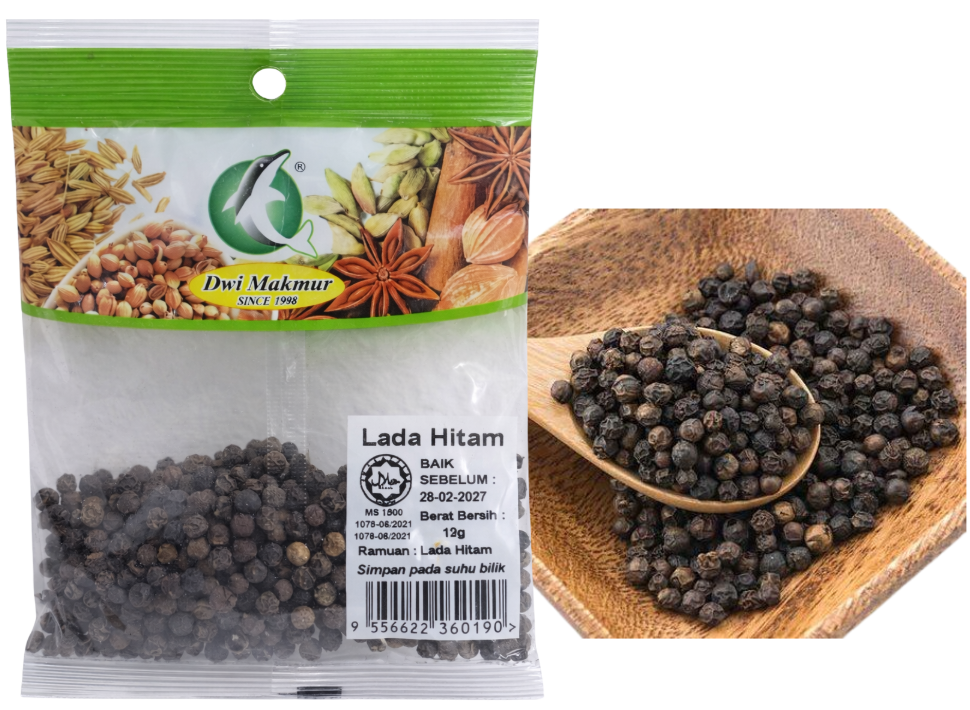 Black Pepper 12 Grams RM1.60 X 5 Units C.Dwi Makmur