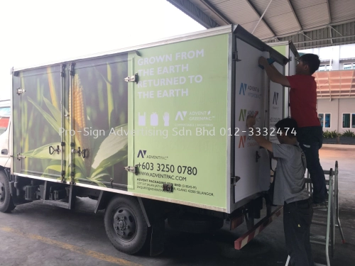 TRUCK STICKER WRAPPING (ADVENT PACKAGING, KLANG, 2019)