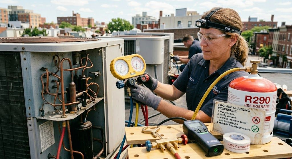 propane refrigerant handling procedures
