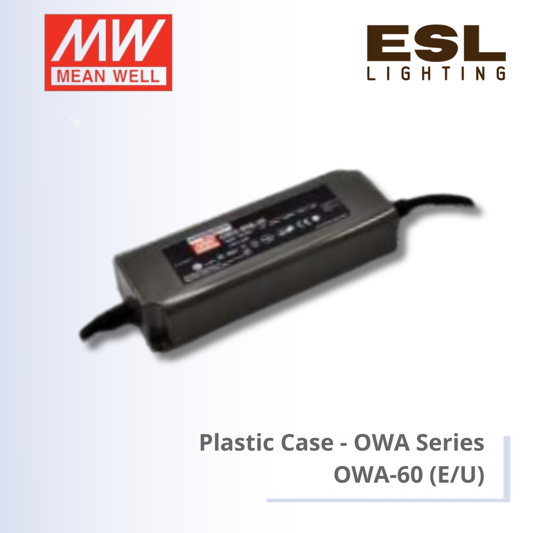 MEANWELL Plastic Case OWA Series - OWA-60(E/U)