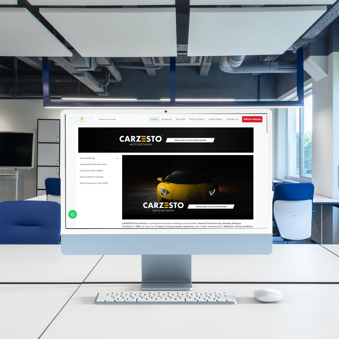 Automotive detailing and car tinting services Web Design | SEO | Digital Marketing | Bandar Puteri Puchong, Selangor