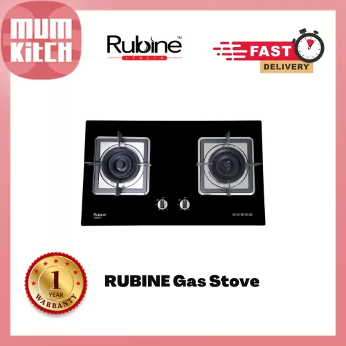 RUBINE Gas Hob 6.3kW Smart/Auto Ignition (RGH-TREZZA2B-BL) - MOM Worldwide (M) Sdn. Bhd.