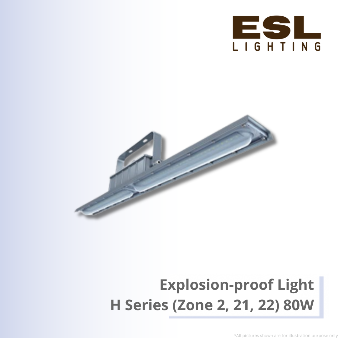 Explosion Proof Light H Series (Zone 2/21/22) 80W - EX-80W-H4N IP66 IK08 IK10