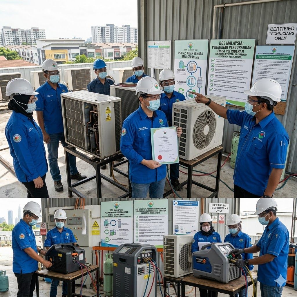 HVAC refrigerant training Malaysia DOE