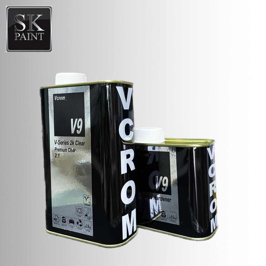 VCROM V9 2K Premium Car Clearcoat Set Clear (1L) with Hardener(0.5L)