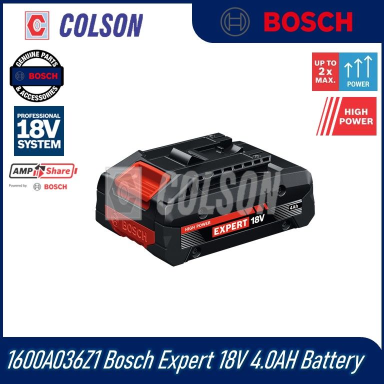 BOSCH 1600A036Z1 Bosch Expert 18V 4.0AH Battery