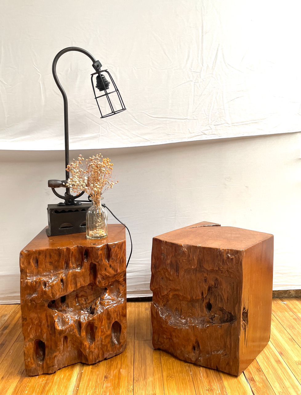 Rustic Root Side Tables