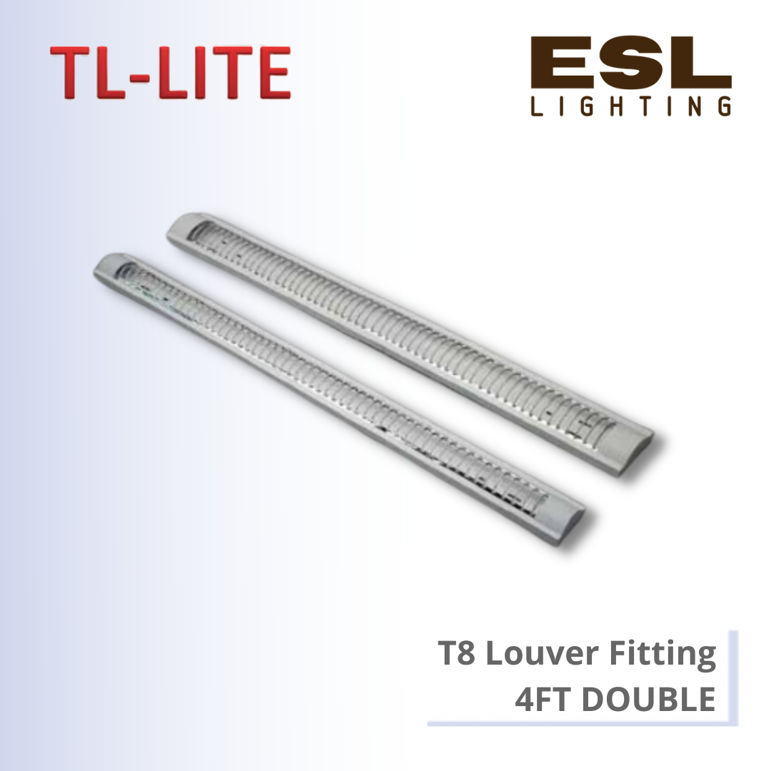 TL-LITE FITTING - T8 LOUVER FITTING 4FT DOUBLE