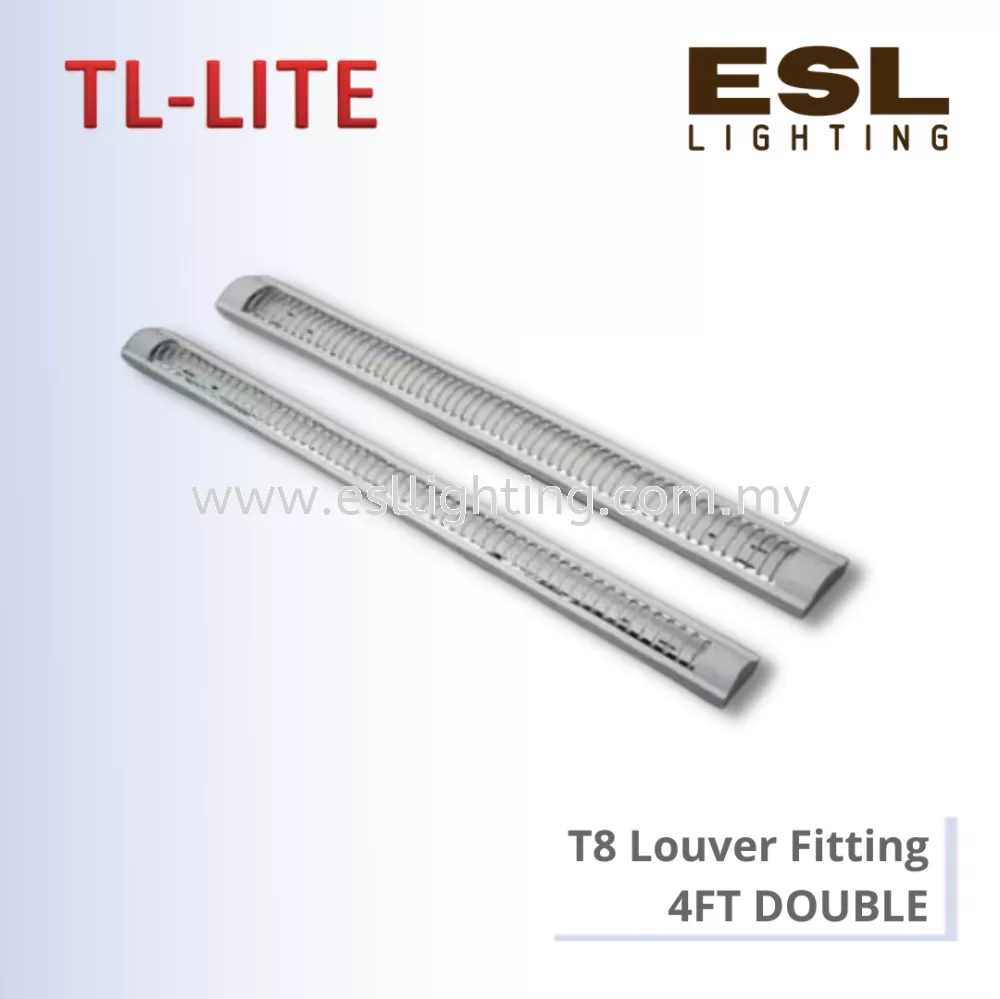 TL-LITE FITTING - T8 LOUVER FITTING 4FT DOUBLE