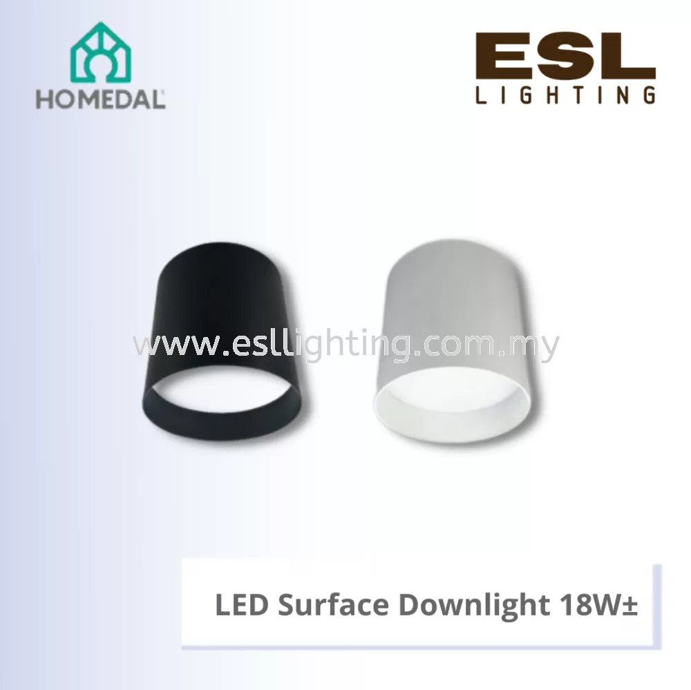 HOMEDAL LED Surface Downlight Eyeball 18W - HSL-030-RD-18W-(WH,BK)