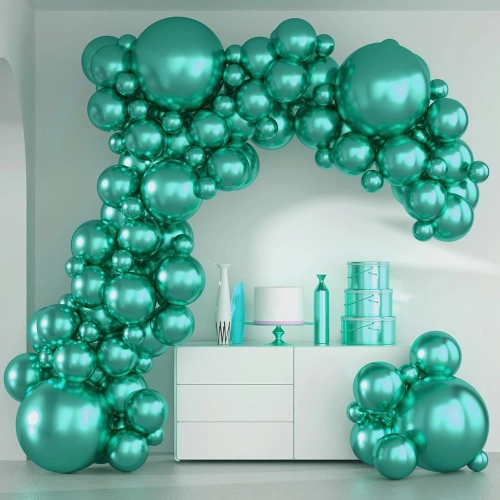 12inch Chrome Balloon 50pcs - Green (B-12CR-GN)