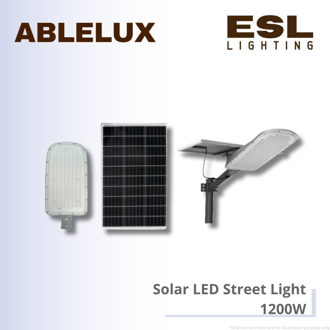 ABLELUX LED Solar Street Light 1200W - STL-ABLELUX-FAS-01-1200W