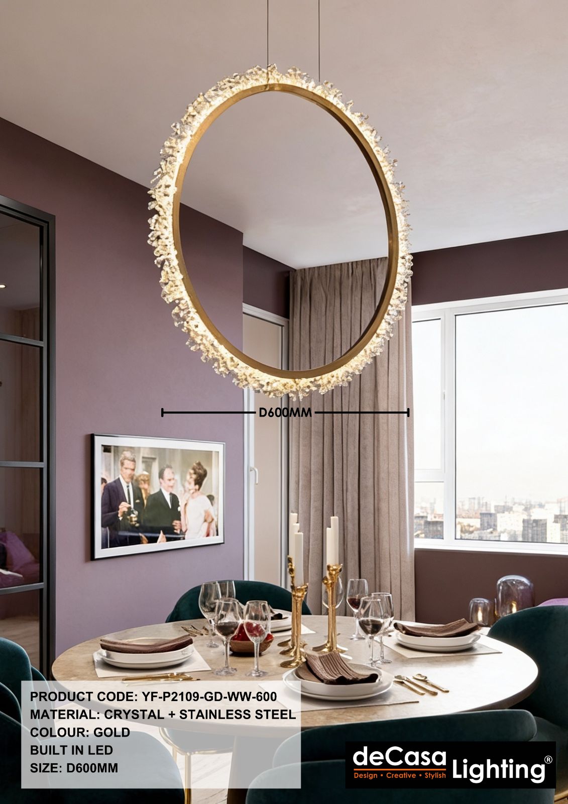Crystal Pendant Light 
