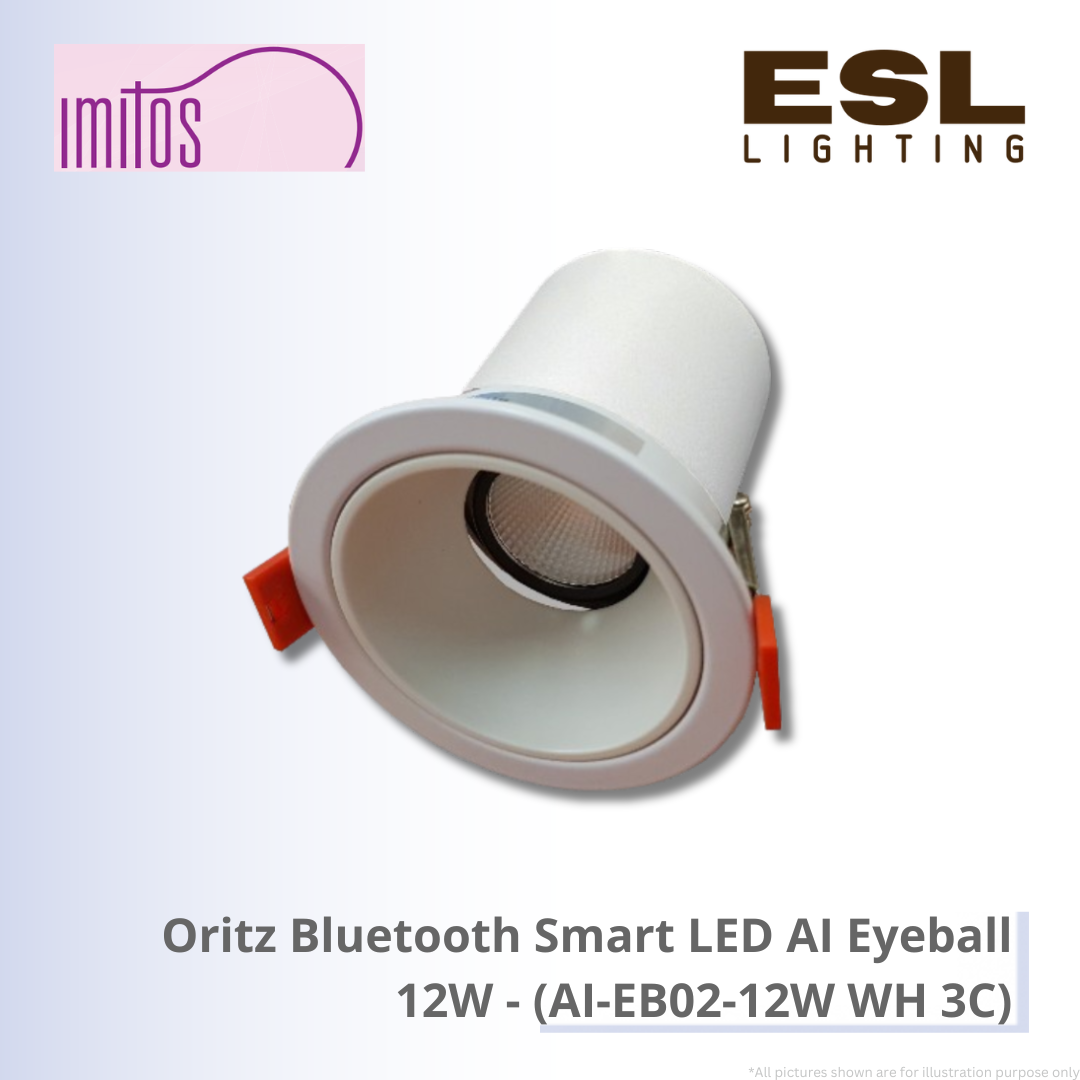 IMITOS Oritz Bluetooth Smart LED AI Eyeball 12W - AI-EB02-12W WH 3C